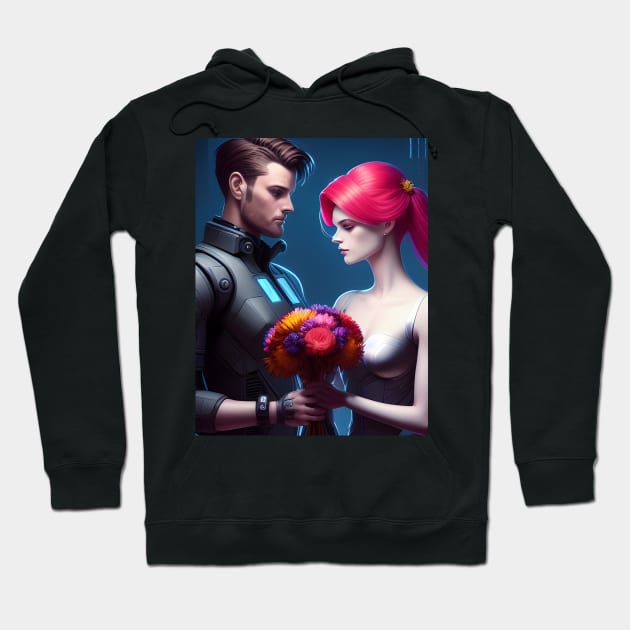 anime boyfriend girlfriend Hoodie by animegirlnft